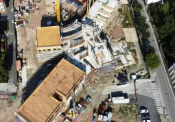 Il cantiere del polo scolastico